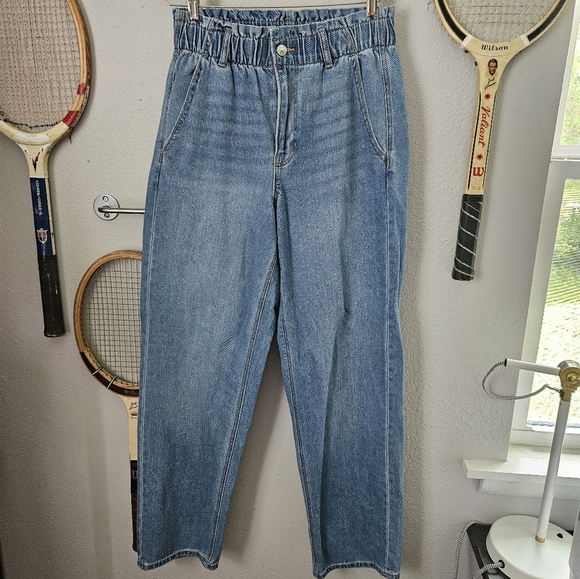 American Eagle Outfitters Paperbag Waist Jeans 8 - Picture 1 of 6